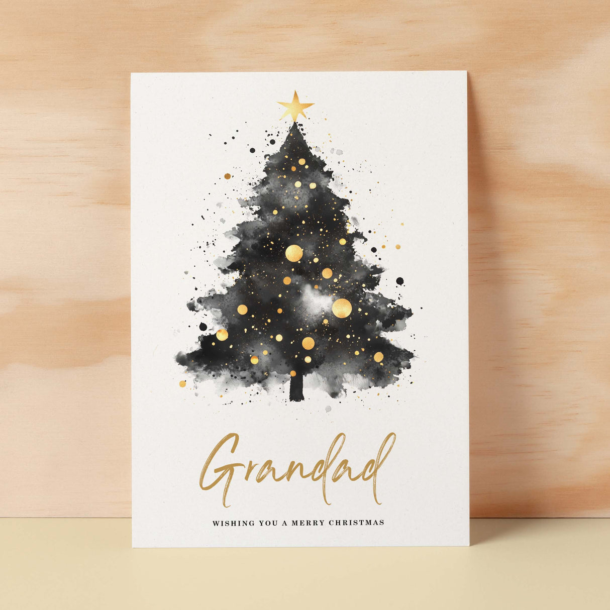 Christmas Card For Grandad Christmas Tree Card Wising You A Merry Christmas