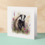 Notelet Card of a Badger For Anyone Any Occasion Card For Her or For Him Card For Birthday or Easter Card Thank You Card