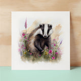 Notelet Card of a Badger For Anyone Any Occasion Card For Her or For Him Card For Birthday or Easter Card Thank You Card