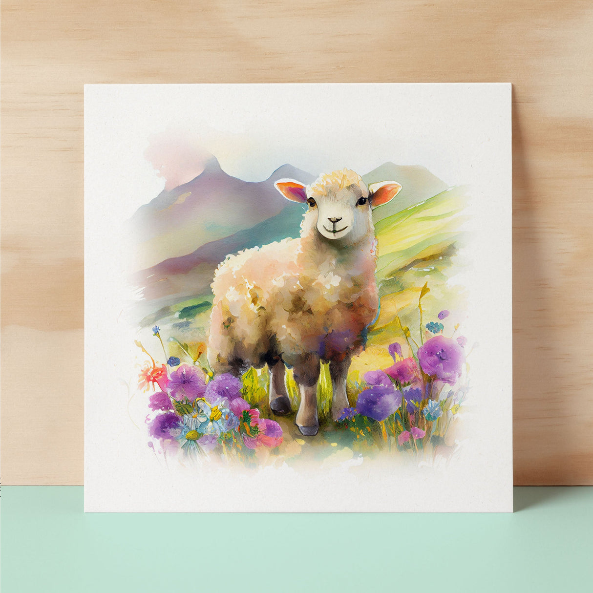 Notelet Card of a Sheep For Anyone Any Occasion Card For Her or For Him Card For Birthday or Easter Card Thank You Card