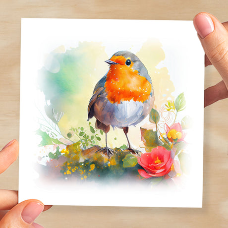 Notelet Card of a Robin For Anyone Any Occasion Card For Her or For Him Card For Birthday or Easter Card Thank You Card