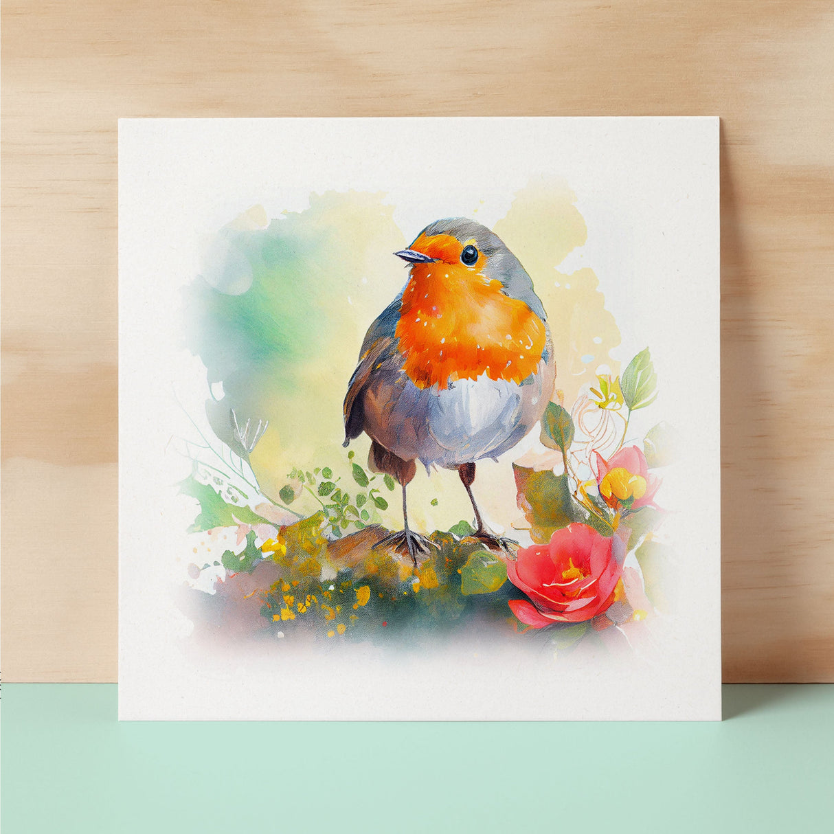 Notelet Card of a Robin For Anyone Any Occasion Card For Her or For Him Card For Birthday or Easter Card Thank You Card