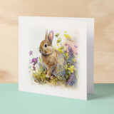 Notelet Card of a Rabbit For Anyone Any Occasion Card For Her or For Him Card For Birthday or Easter Card Thank You Card