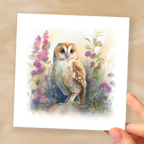 Notelet Card of a Owl For Anyone Any Occasion Card For Her or For Him Card For Birthday or Easter Card Thank You Card