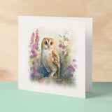 Notelet Card of a Owl For Anyone Any Occasion Card For Her or For Him Card For Birthday or Easter Card Thank You Card