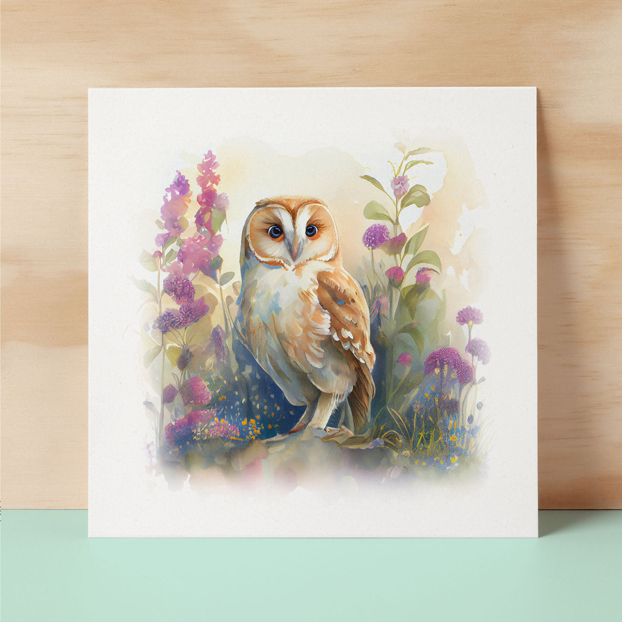 Notelet Card of a Owl For Anyone Any Occasion Card For Her or For Him Card For Birthday or Easter Card Thank You Card