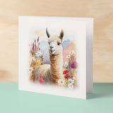 Notelet Card of a Llama For Anyone Any Occasion Card For Her or For Him Card For Birthday or Easter Card Thank You Card