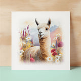 Notelet Card of a Llama For Anyone Any Occasion Card For Her or For Him Card For Birthday or Easter Card Thank You Card