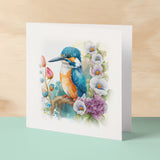 Notelet Card of a King Fisher Any Occasion Card For Her or For Him Card For Birthday or Easter Card Thank You Card