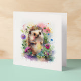 Notelet Card of a Hedgehog Any Occasion Card For Her or For Him Card For Birthday or Easter Card Thank You Card