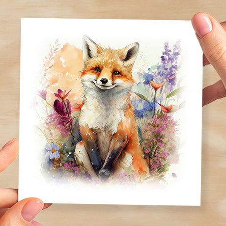 Notelet Card of a Fox For Anyone Any Occasion Card For Her or For Him Card For Birthday or Easter Card Thank You Card