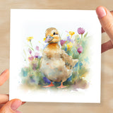 Notelet Card of a Duck For Anyone Any Occasion Card For Her or For Him Card For Birthday or Easter Card Thank You Card