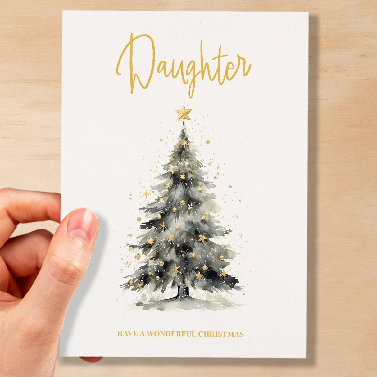 Christmas Card For Daughter Card Xmas Card for Daughter Christmas Card for Loved One Daughter Card Christmas Tree Card