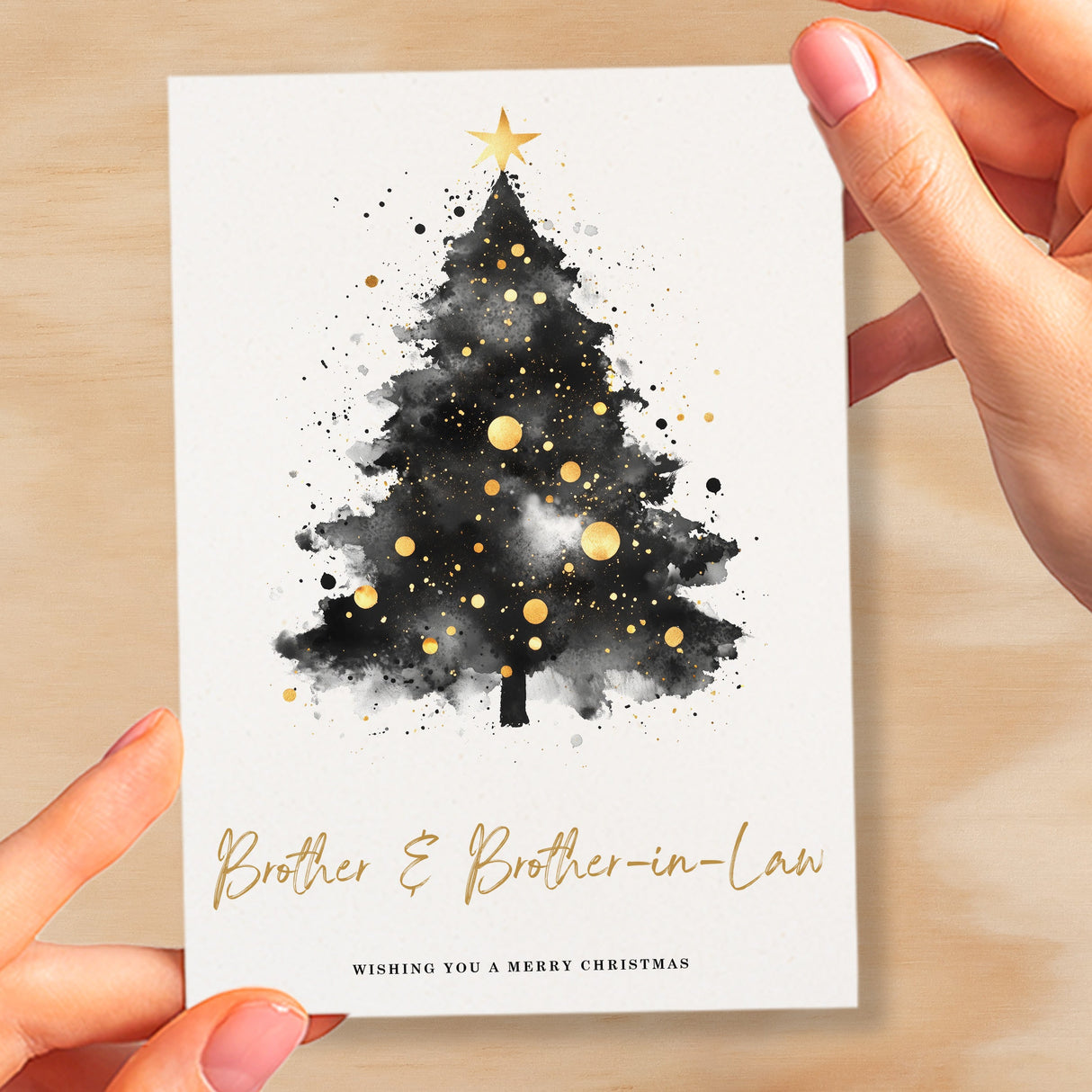 Christmas Card For Brother & Brother-in-Law Christmas Tree Card Wising You A Merry Christmas Card For Gay Couple