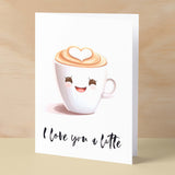 Anniversary or Valentine's Card for Her Anniversary Card for Wife Valentines Day Card For Husband Boyfriend or Girlfriend For Coffee Lover