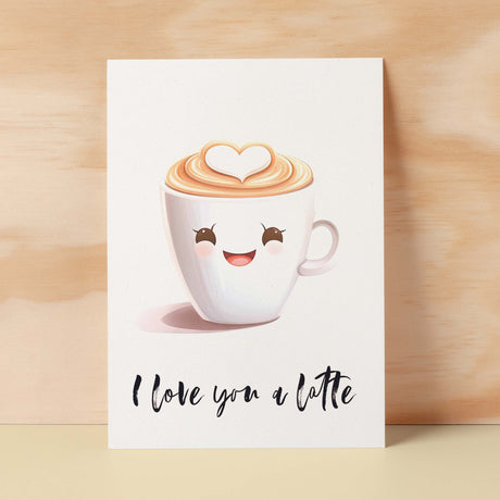 Anniversary Valentines Card For Wife Husband Boyfriend Girlfriend Coffee Lover