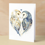 Anniversary Card For Husband Card for Anniversary Card For Wife Owl Anniversary Card For Couple Engagement Card For Couple Wedding Card