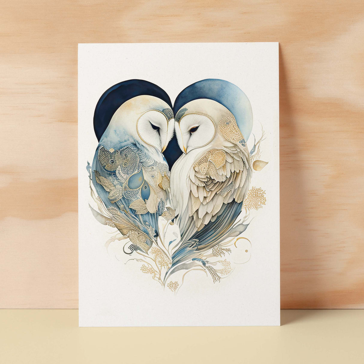 Anniversary Card For Husband Card for Anniversary Card For Wife Owl Anniversary Card For Couple Engagement Card For Couple Wedding Card