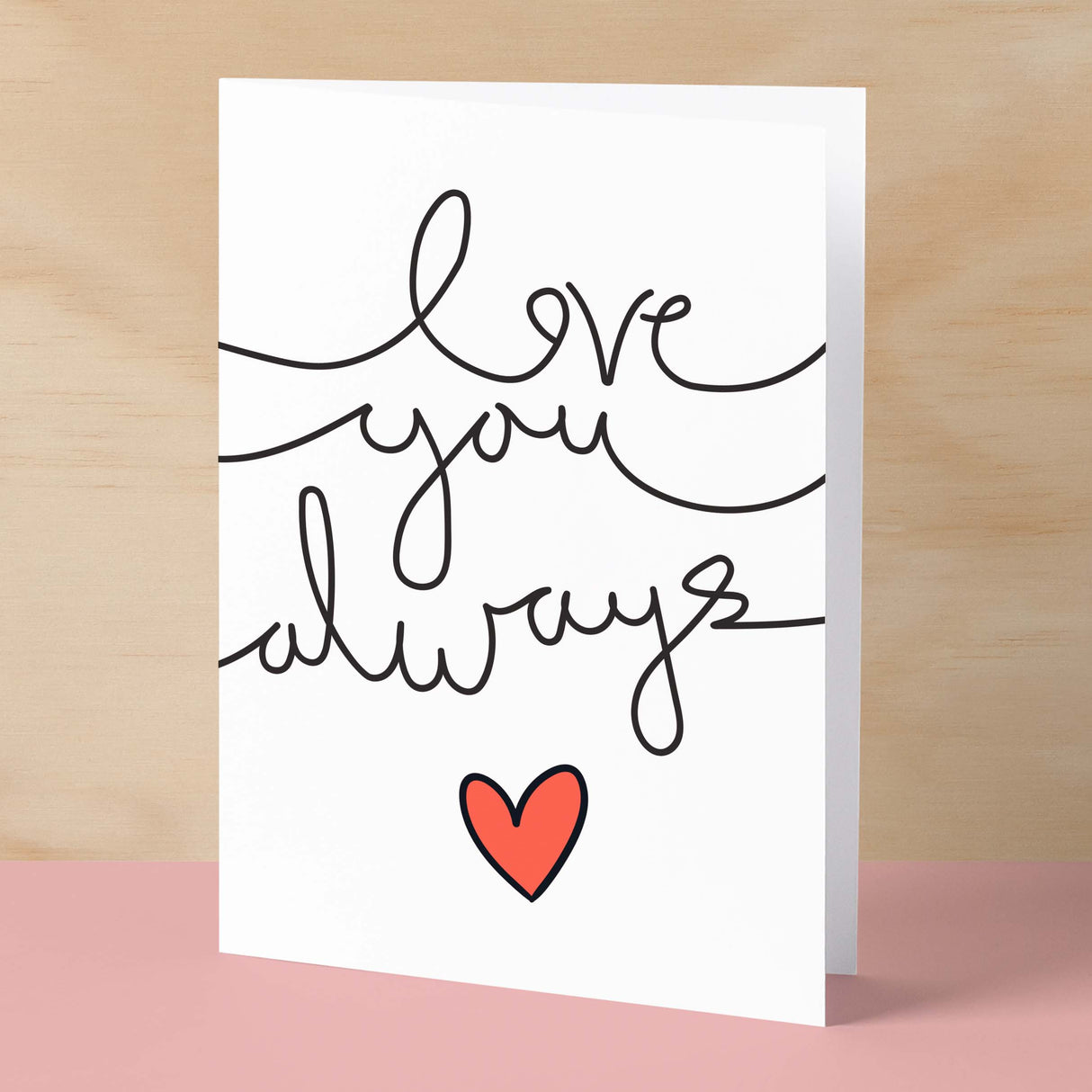 Anniversary or Valentine's Card for Her Anniversary Card for Wife Valentines Day Card For Husband Boyfriend or Girlfriend Love You Always