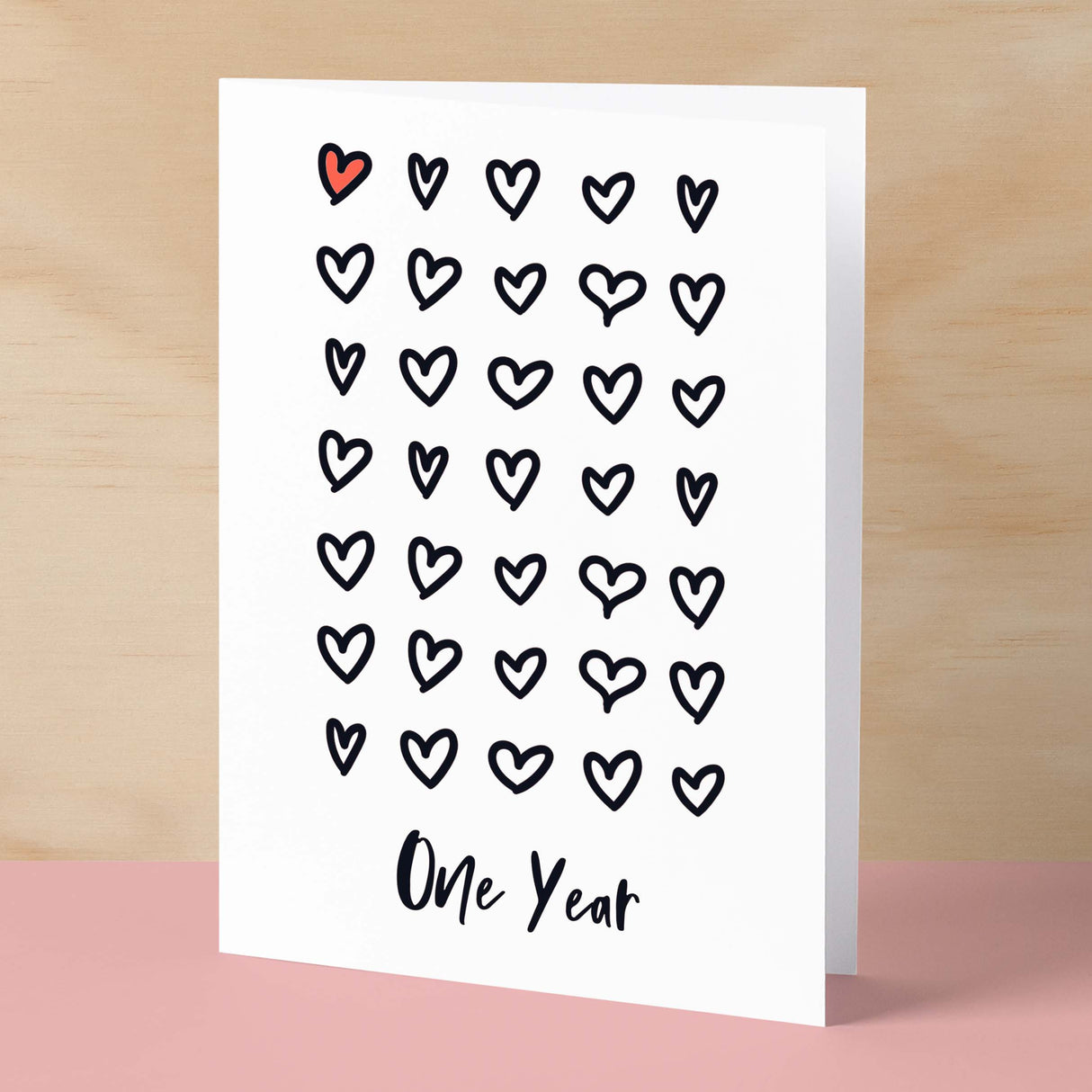 1st Wedding Anniversary Card For Wife Anniversary Card for Husband Anniversary Card For Boyfriend or Girlfriend First Anniversary One Year