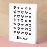 1st Wedding Anniversary Card For Wife Anniversary Card for Husband Anniversary Card For Boyfriend or Girlfriend First Anniversary One Year