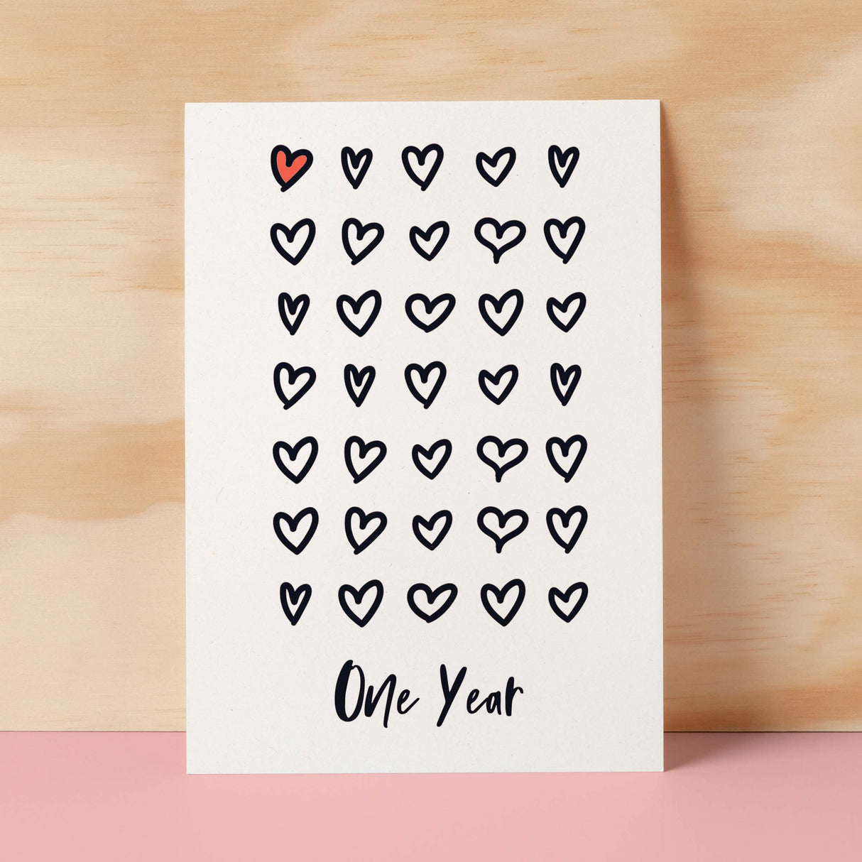 1st Wedding Anniversary Card For Wife Anniversary Card for Husband Anniversary Card For Boyfriend or Girlfriend First Anniversary One Year