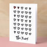 2nd Wedding Anniversary Card For Wife Anniversary Card for Husband or Boyfriend Anniversary Card For Girlfriend Second Anniversary Two Year