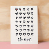 2nd Wedding Anniversary Card For Wife Anniversary Card for Husband or Boyfriend Anniversary Card For Girlfriend Second Anniversary Two Year