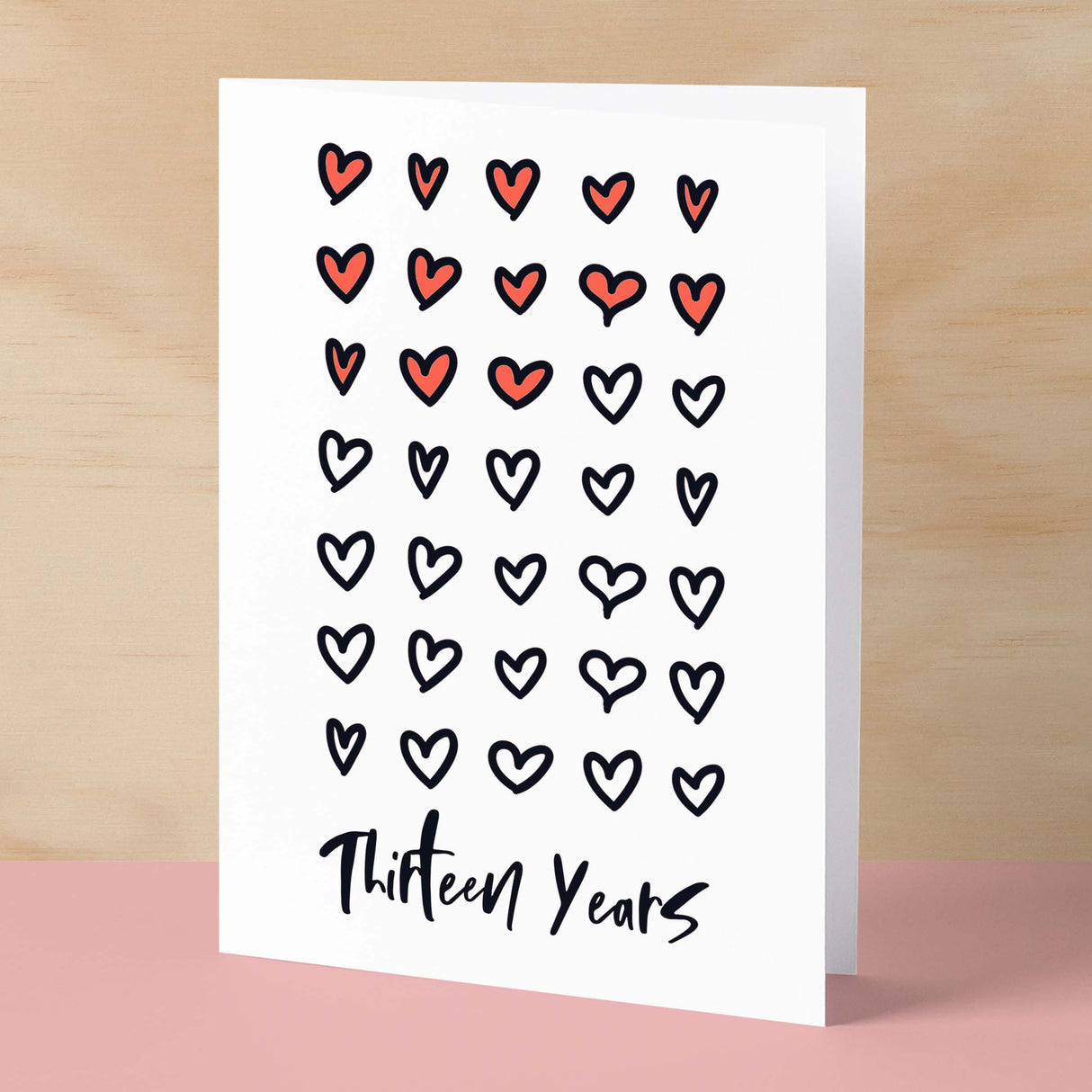 13th Wedding Anniversary Card For Wife Anniversary Card for Husband or Boyfriend Anniversary Card Girlfriend Anniversary Thirteen Year