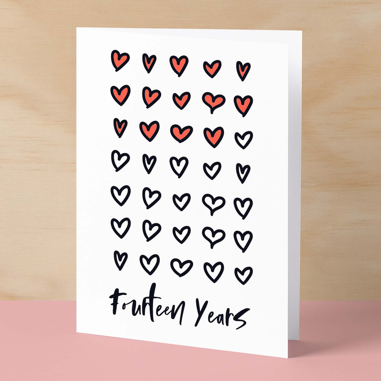 14th Wedding Anniversary Card For Wife Anniversary Card for Husband or Boyfriend Anniversary Card Girlfriend Anniversary Fourteen Year