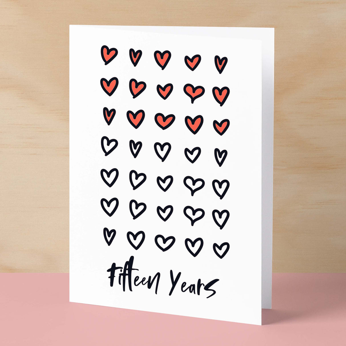 15th Wedding Anniversary Card For Wife Anniversary Card for Husband or Boyfriend Anniversary Card Girlfriend Anniversary Fifteen Year