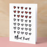 15th Wedding Anniversary Card For Wife Anniversary Card for Husband or Boyfriend Anniversary Card Girlfriend Anniversary Fifteen Year