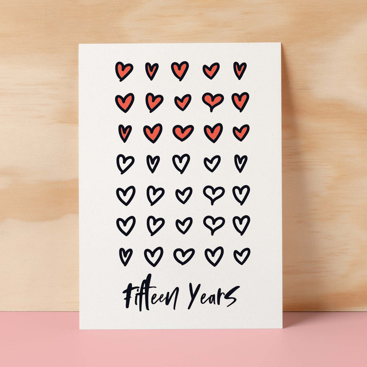 15th Wedding Anniversary Card For Wife Anniversary Card for Husband or Boyfriend Anniversary Card Girlfriend Anniversary Fifteen Year