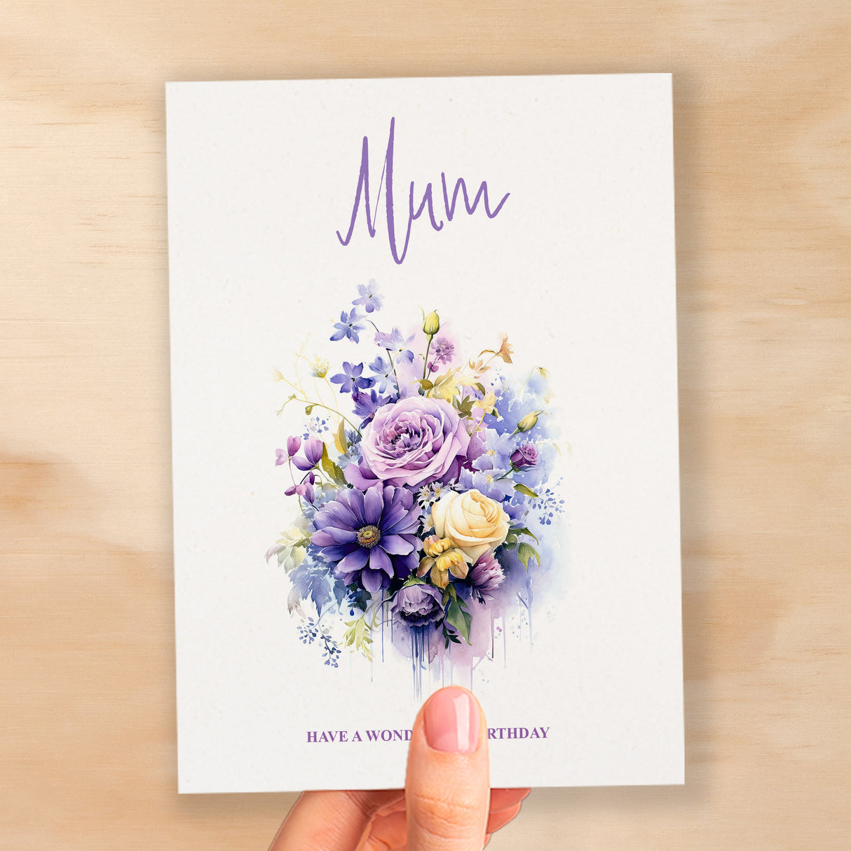 Birthday Card For Mum Card For Her Birthday Card for Mum Luxury Card For Mum Birthday Card for Loved One Mum Card Birthday Flower Card