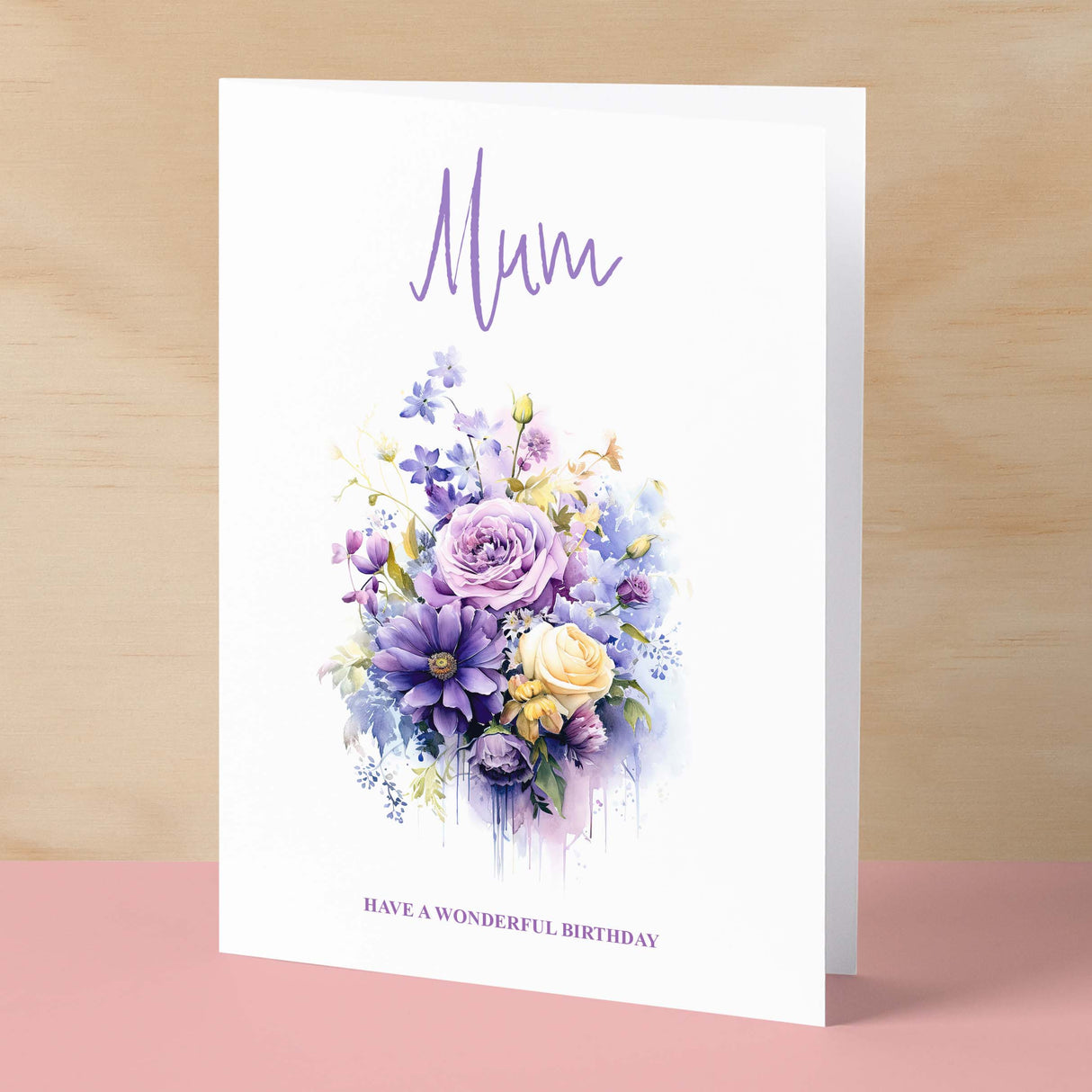 Birthday Card For Mum Card For Her Birthday Card for Mum Luxury Card For Mum Birthday Card for Loved One Mum Card Birthday Flower Card