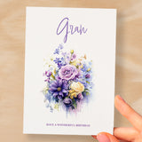 Birthday Card For Gran Card For Her Birthday Card for Gran Luxury Card For Gran Birthday Card for Loved One Gran Card Birthday Flower Card