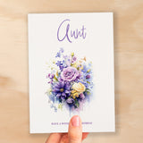 Birthday Card For Aunt Card For Her Birthday Card for Aunt Luxury Card For Aunt Birthday Card for Loved One Aunt Card Birthday Flower Card