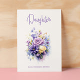 Birthday Card For Daughter Card For Her Card for Daughter Luxury Card For Daughter Birthday Card for Loved One Daughter Card Birthday Flower