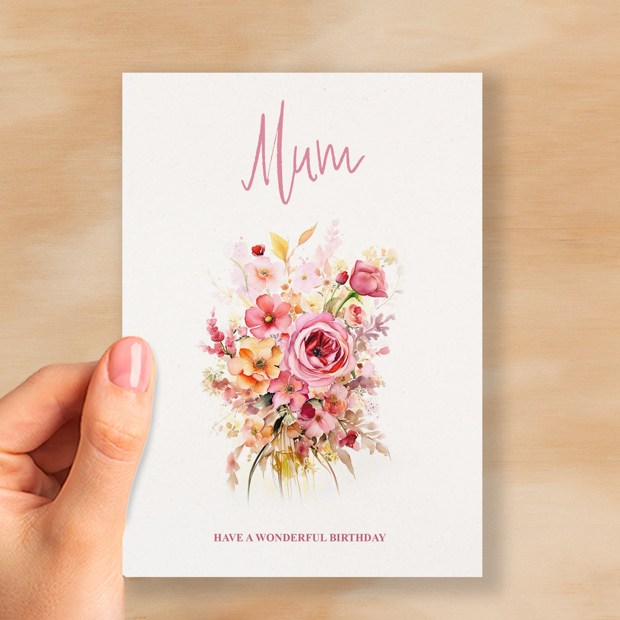 Birthday Card For Mum Card For Her Birthday Card for Mum Luxury Card For Mum Birthday Card for Loved One Mum Card Birthday Flower Card