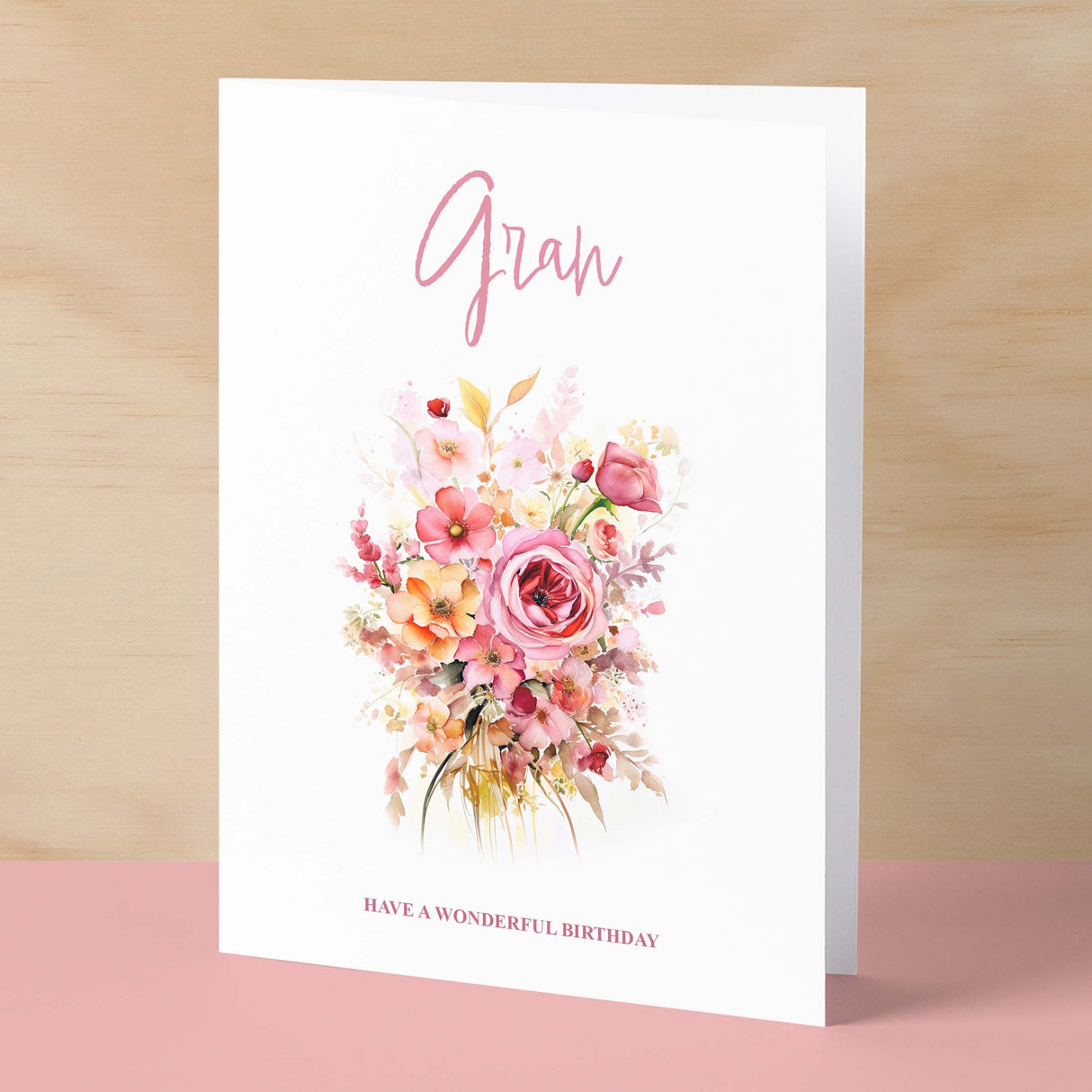 Birthday Card For Gran Card For Her Birthday Card for Gran Luxury Card For Gran Birthday Card for Loved One Gran Card Birthday Flower Card