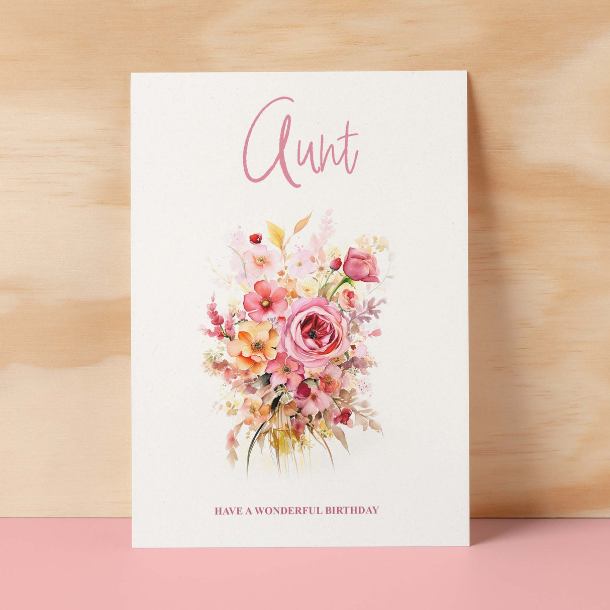 Birthday Card For Aunt Card For Her Birthday Card for Aunt Luxury Card For Aunt Birthday Card for Loved One Aunt Card Birthday Flower Card