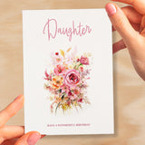 Birthday Card For Daughter Card For Her Card for Daughter Luxury Card For Daughter Birthday Card for Loved One Daughter Card Birthday Flower