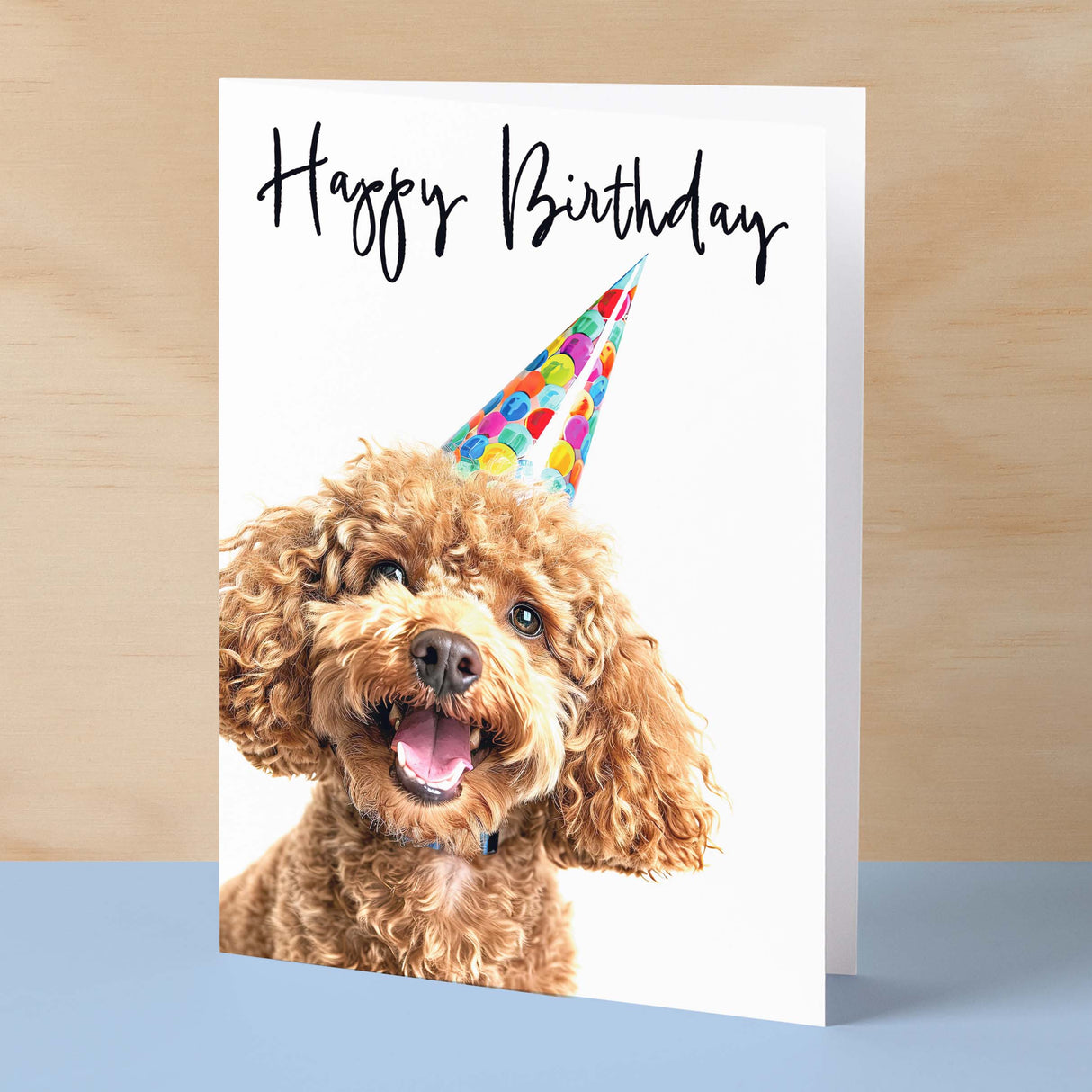 Birthday Card For Her Card For Friend Mum or Sister Birthday Card For Him Brother Dad Happy Birthday Card of Poodle Dog Fun Birthday Card