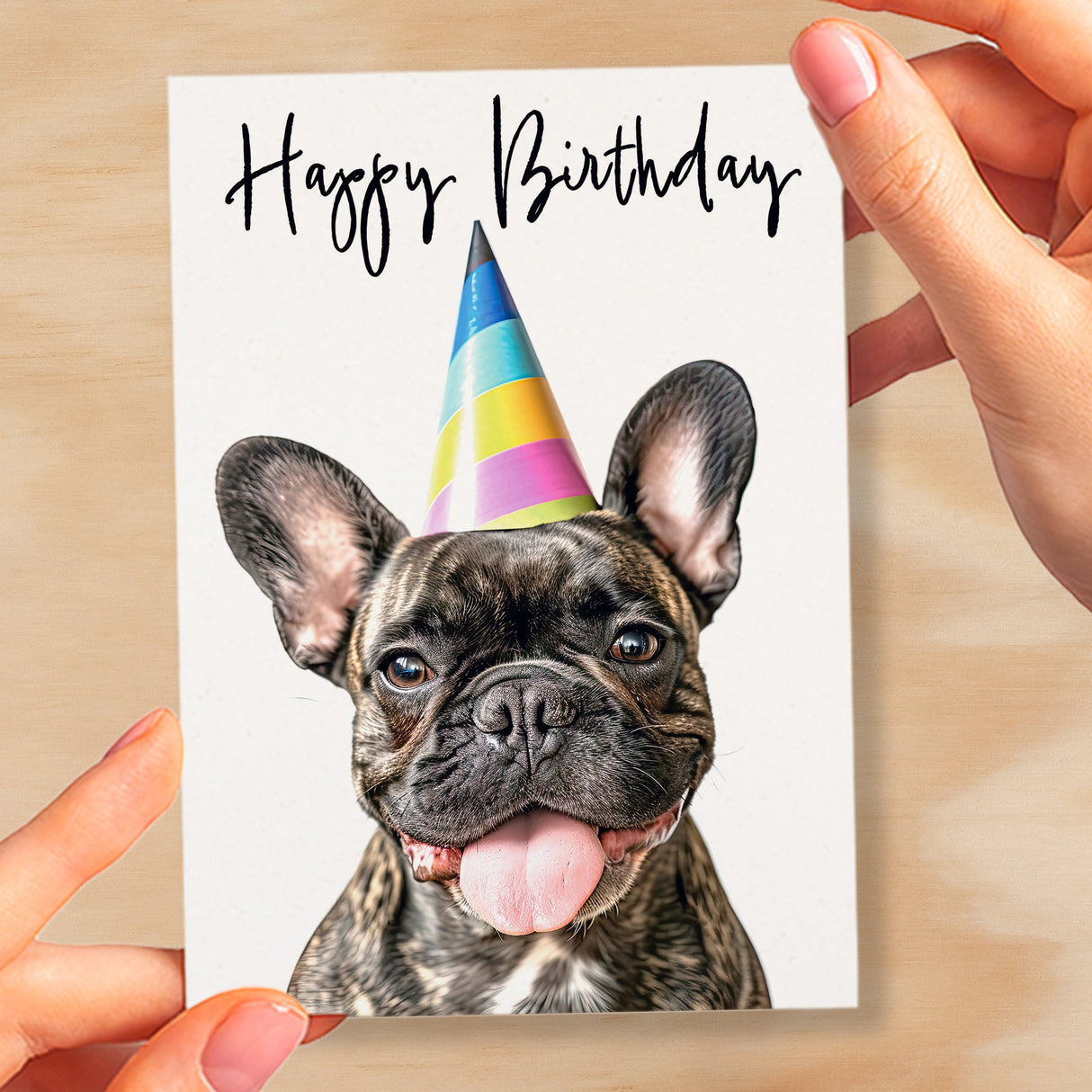 Birthday Card For Her Card For Friend Mum or Sister Birthday Card For Him Brother Dad Happy Birthday Card of Frenchie Dog Fun Birthday Card