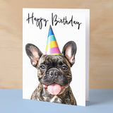 Birthday Card For Her Card For Friend Mum or Sister Birthday Card For Him Brother Dad Happy Birthday Card of Frenchie Dog Fun Birthday Card