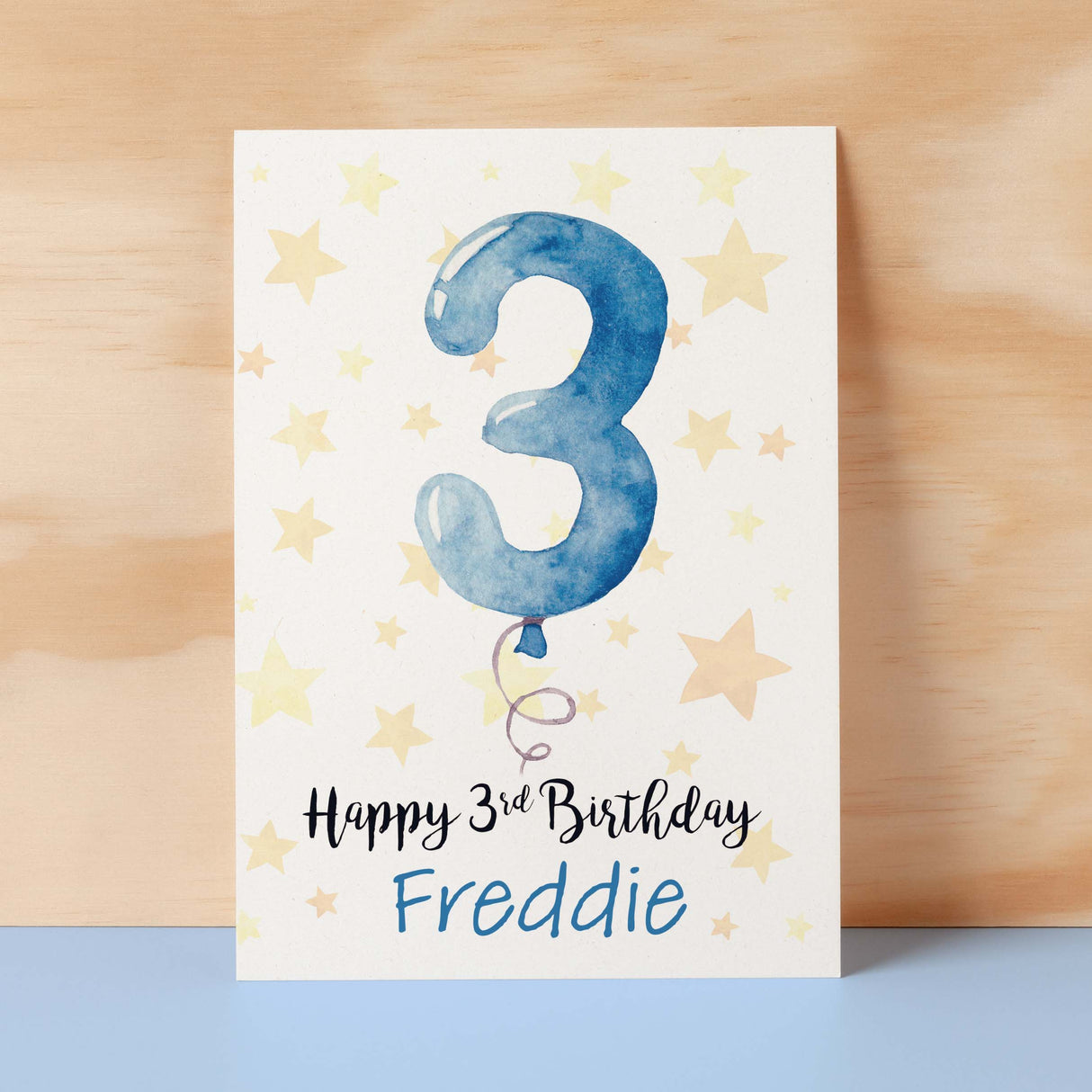 Personalised 3rd Birthday Card For Boy Custom Name Card For Boy Third Birthday Card For Child Birthday Card for Boy Custom 3rd Birthday