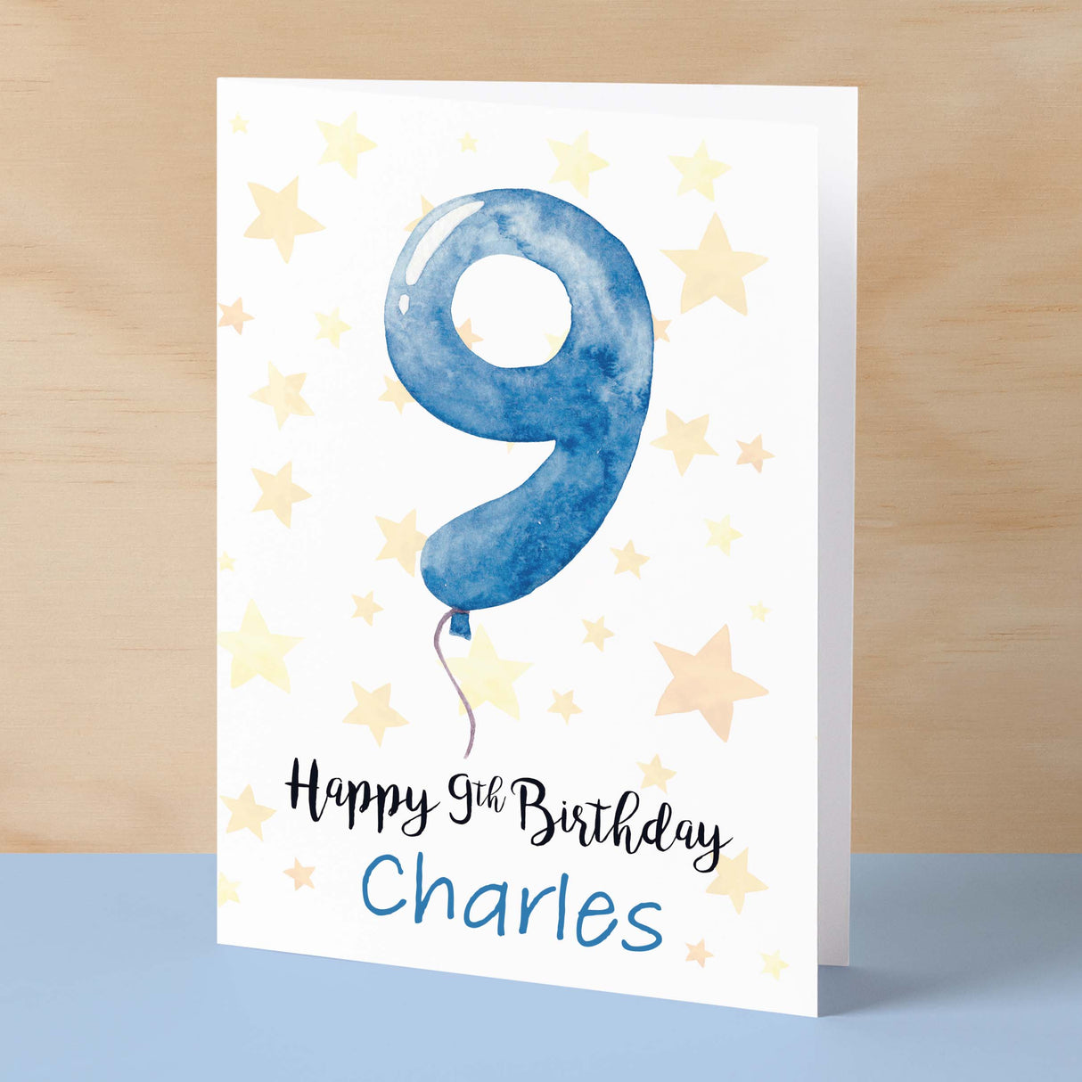 Personalised 9th Birthday Card For Boy Custom Name Card For Boy Ninth Birthday Card For Child Birthday Card for Boy Custom 9th Birthday