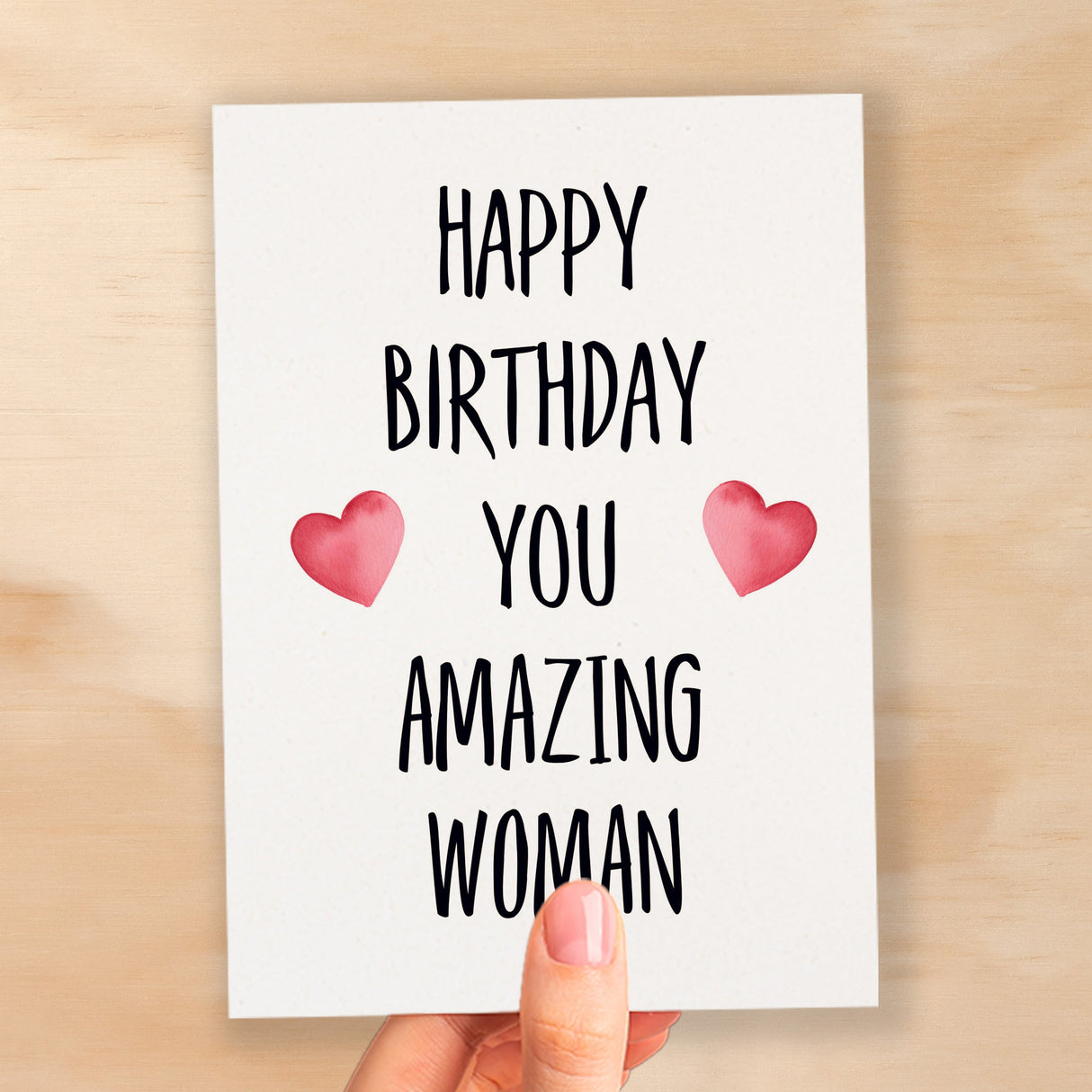 Birthday Card For Wife Card For Her Birthday Card For Girlfriend or Friend Birthday Card For Mum or Sister You Amazing Woman