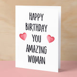 Birthday Card For Wife Card For Her Birthday Card For Girlfriend or Friend Birthday Card For Mum or Sister You Wonderful Woman