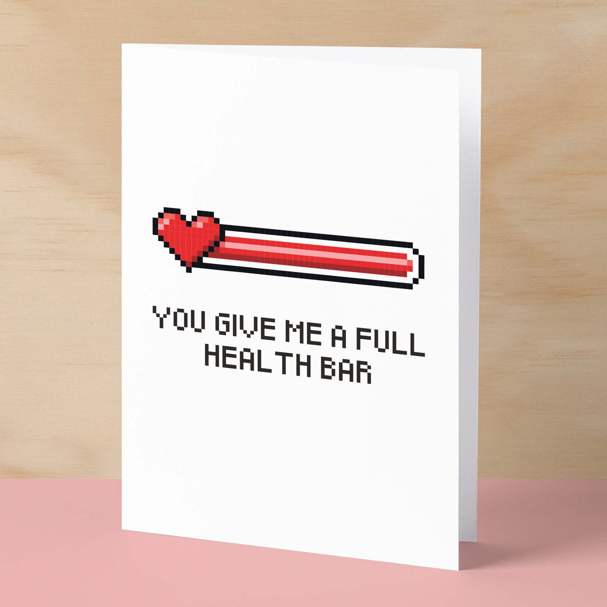 Valentine's Card For Him Anniversary Card For Boyfriend or Husband Love Card For Husband Valentine's Day Card For Gamer Full Health Bar